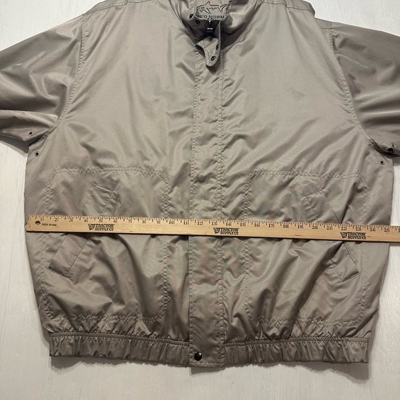 Vintage Greg Norman Collection Golf Jacket Shark Logo Beige Windbreaker L Korea - Picture 5 of 12